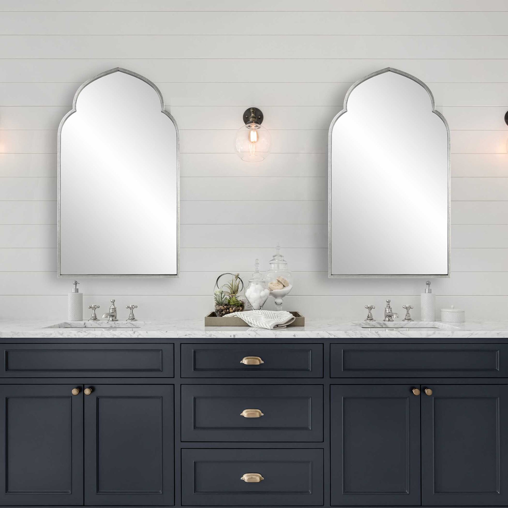Orsino Silver Iron Wall Mirror