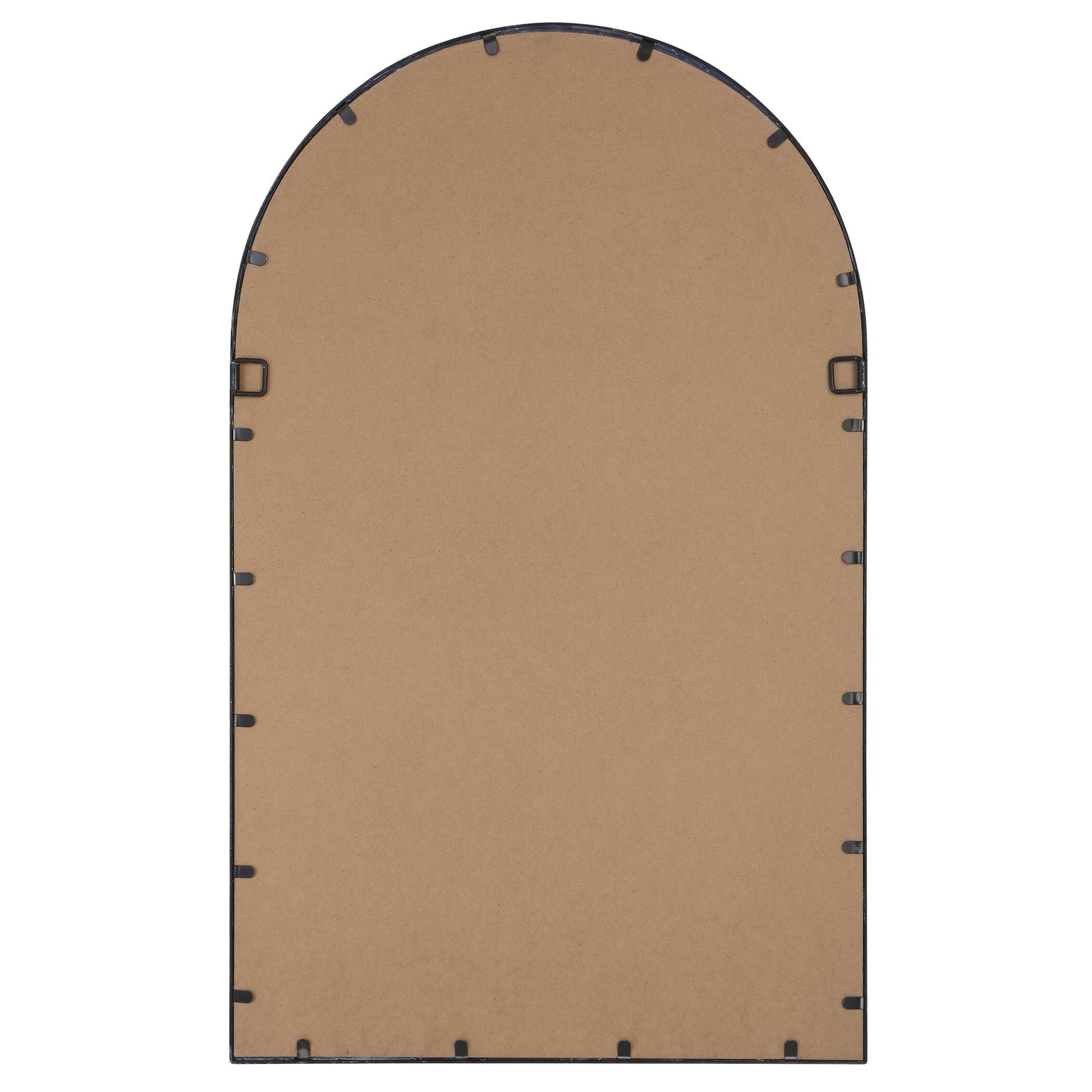 Palmera Arched Matte Black Wall Mirror