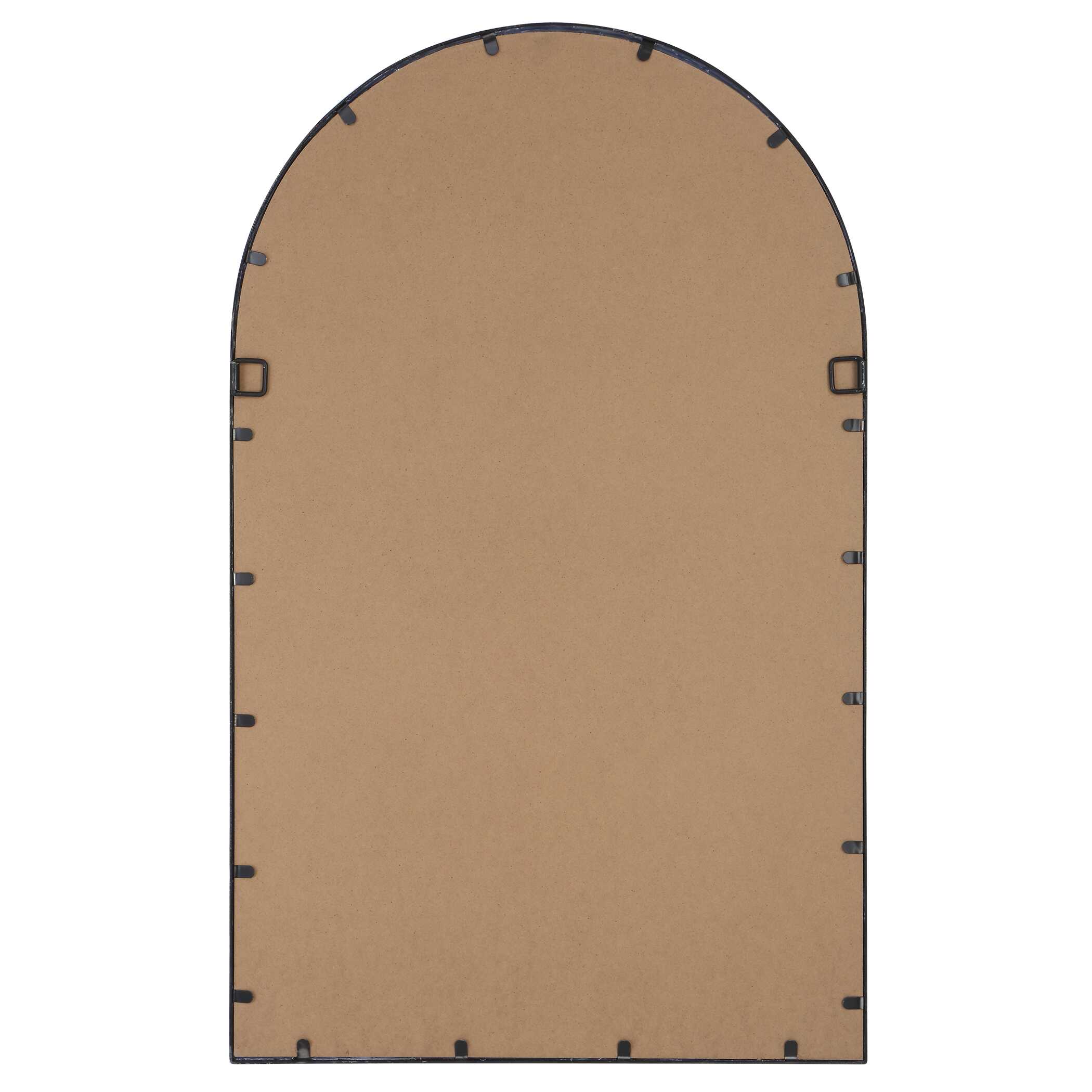 Palmera Arched Matte Black Wall Mirror