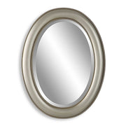 Milburn Beaded Metallic Silver Wall Mirror
