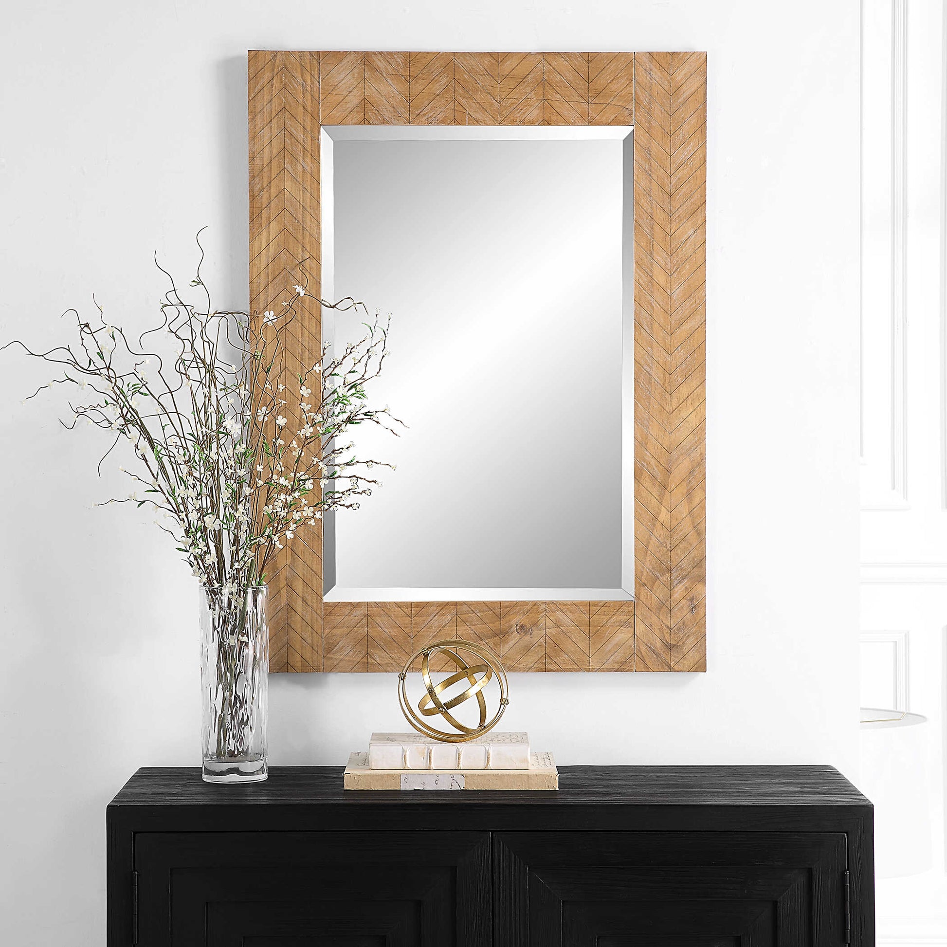 Ravenna Natural Wood Wall Mirror
