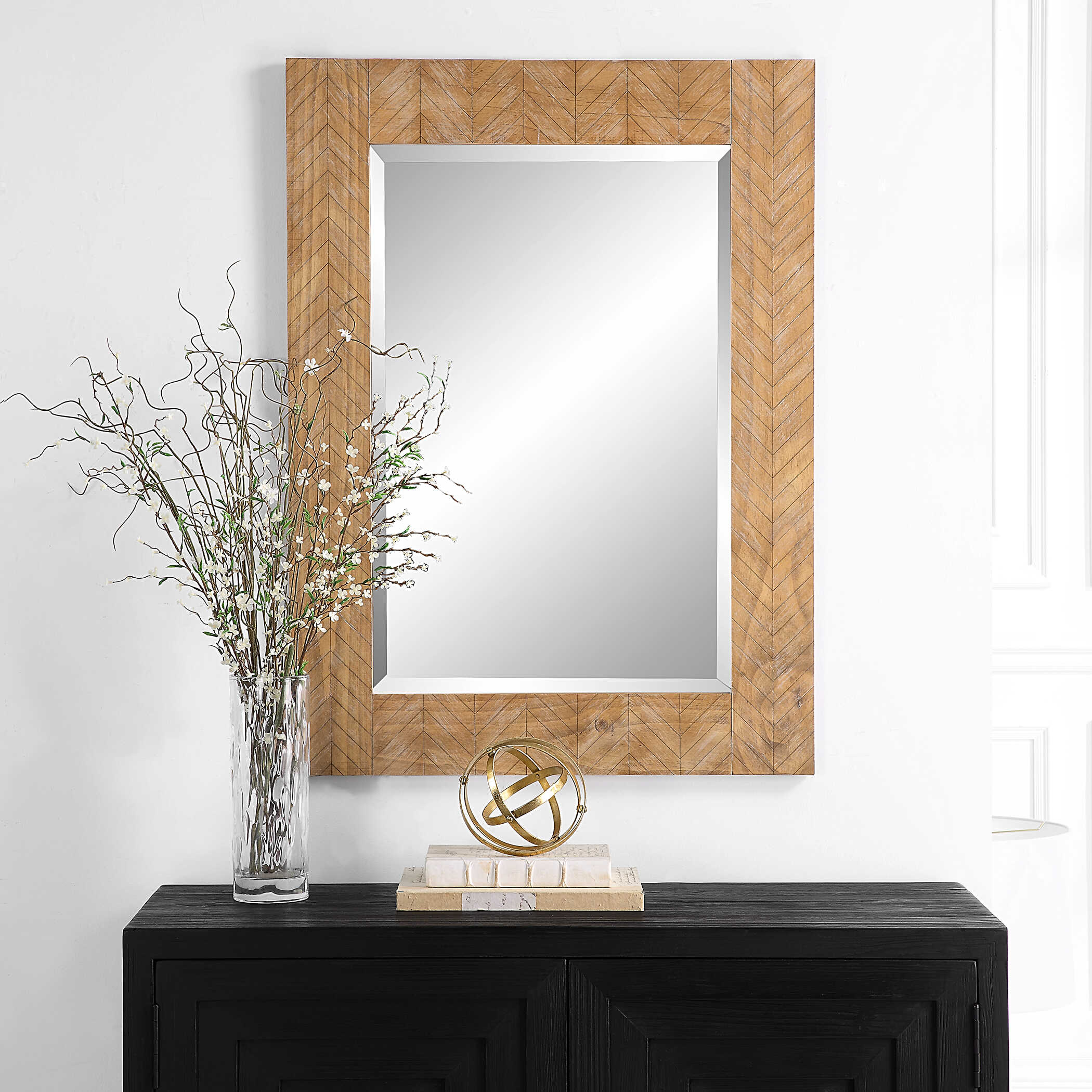 Ravenna Natural Wood Wall Mirror