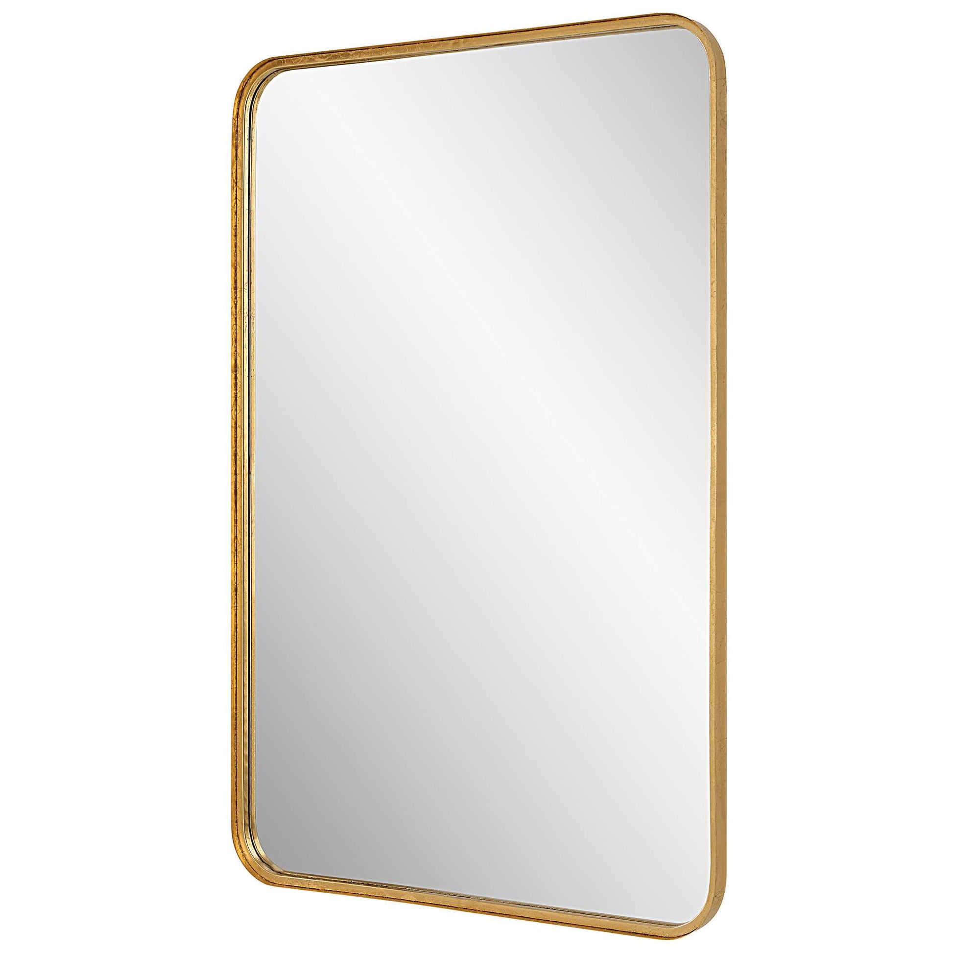 Renwick Round Gold Iron Wall Mirror