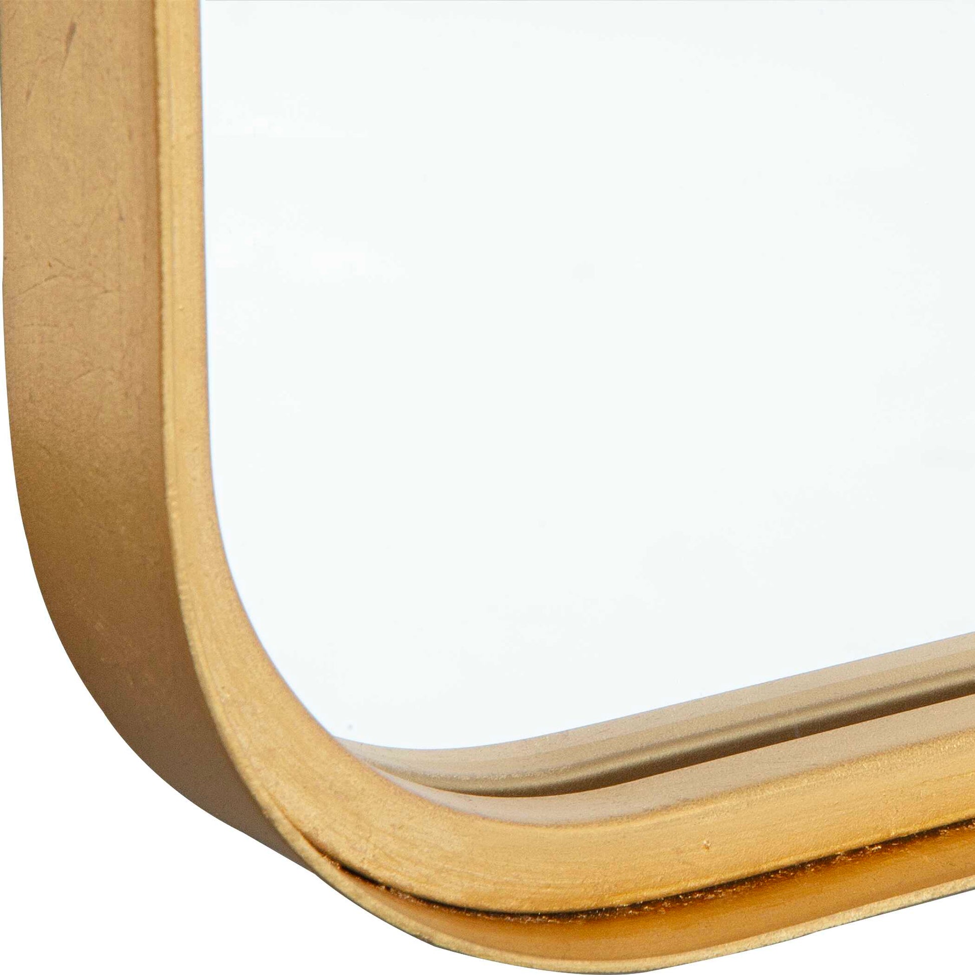 Renwick Round Gold Iron Wall Mirror