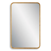 Renwick Round Gold Iron Wall Mirror