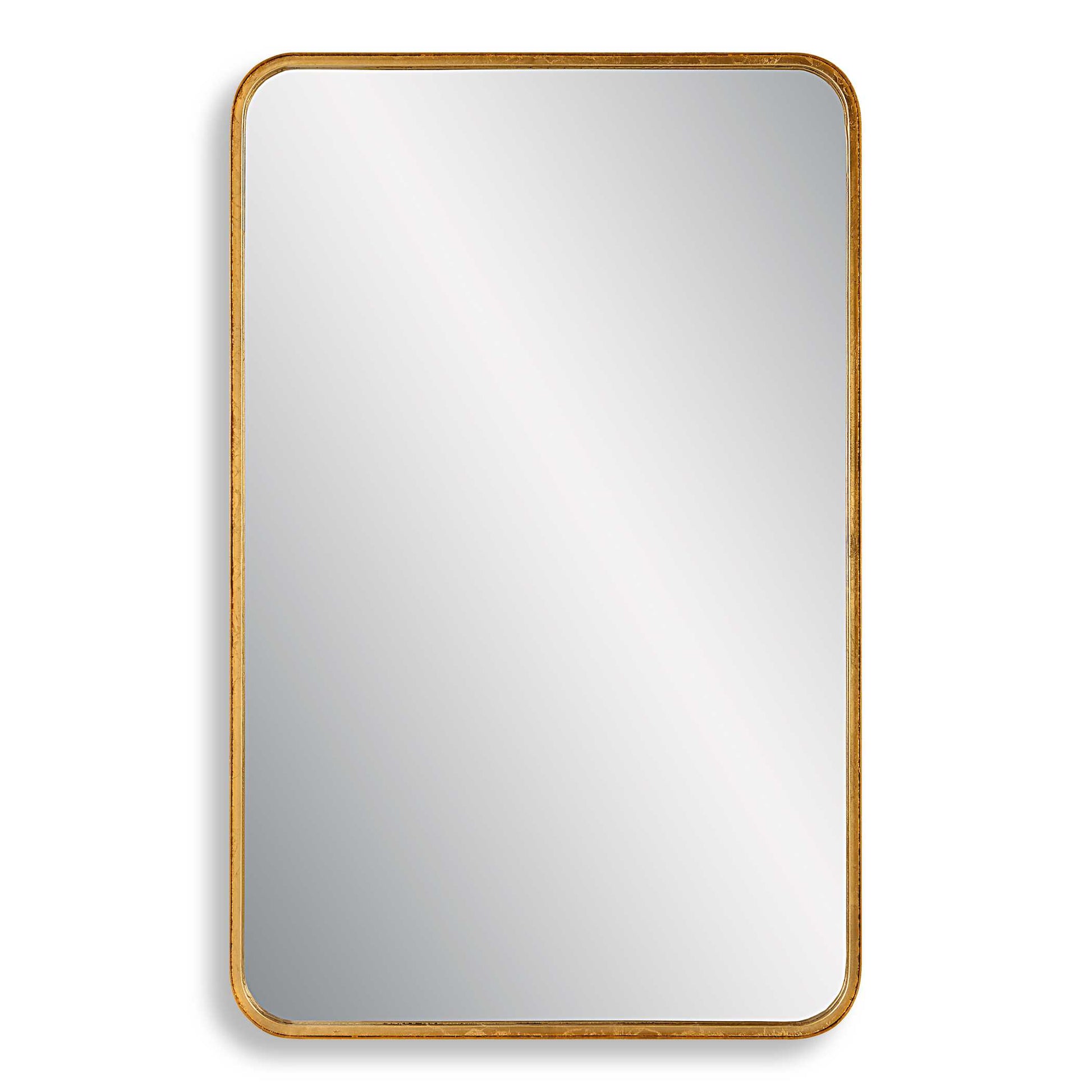 Renwick Round Gold Iron Wall Mirror