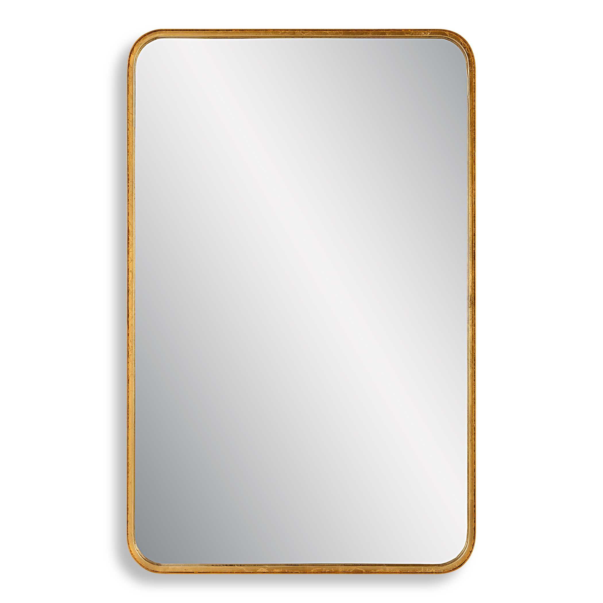 Renwick Round Gold Iron Wall Mirror