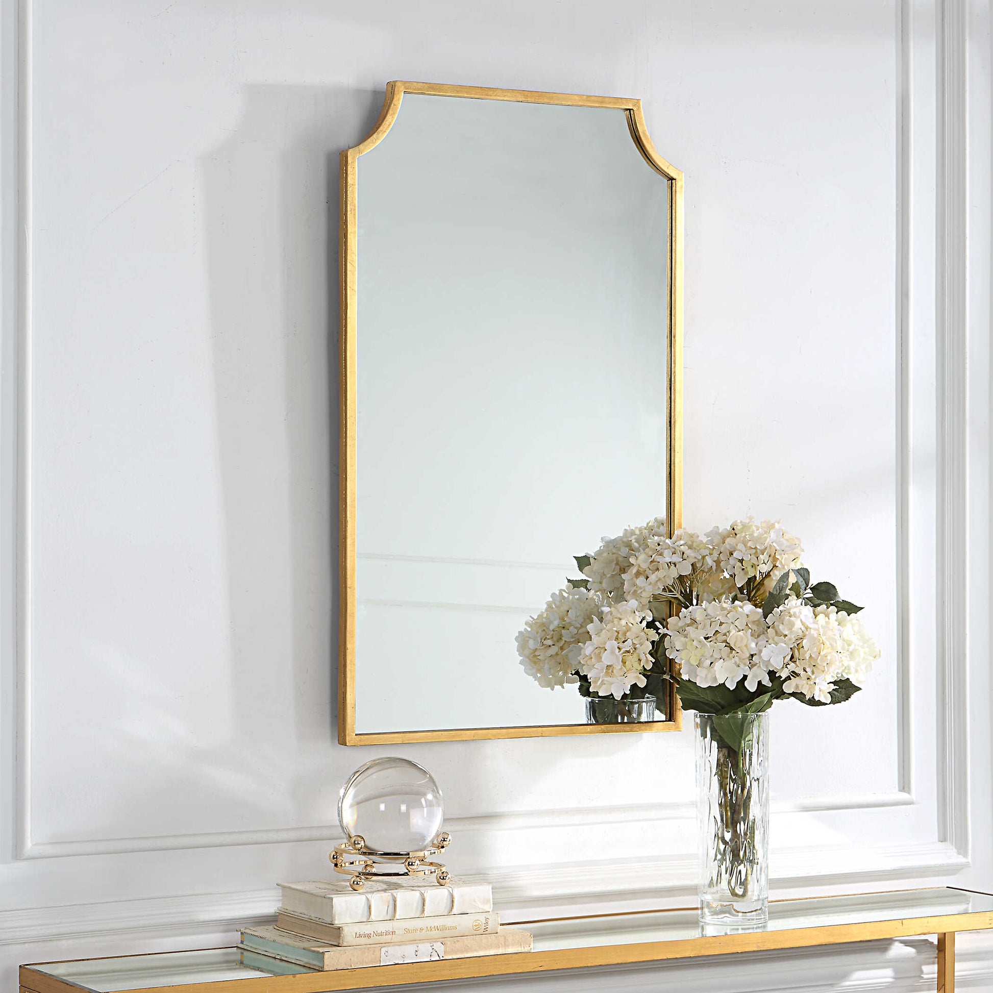 Solene Gold Iron Wall Mirror
