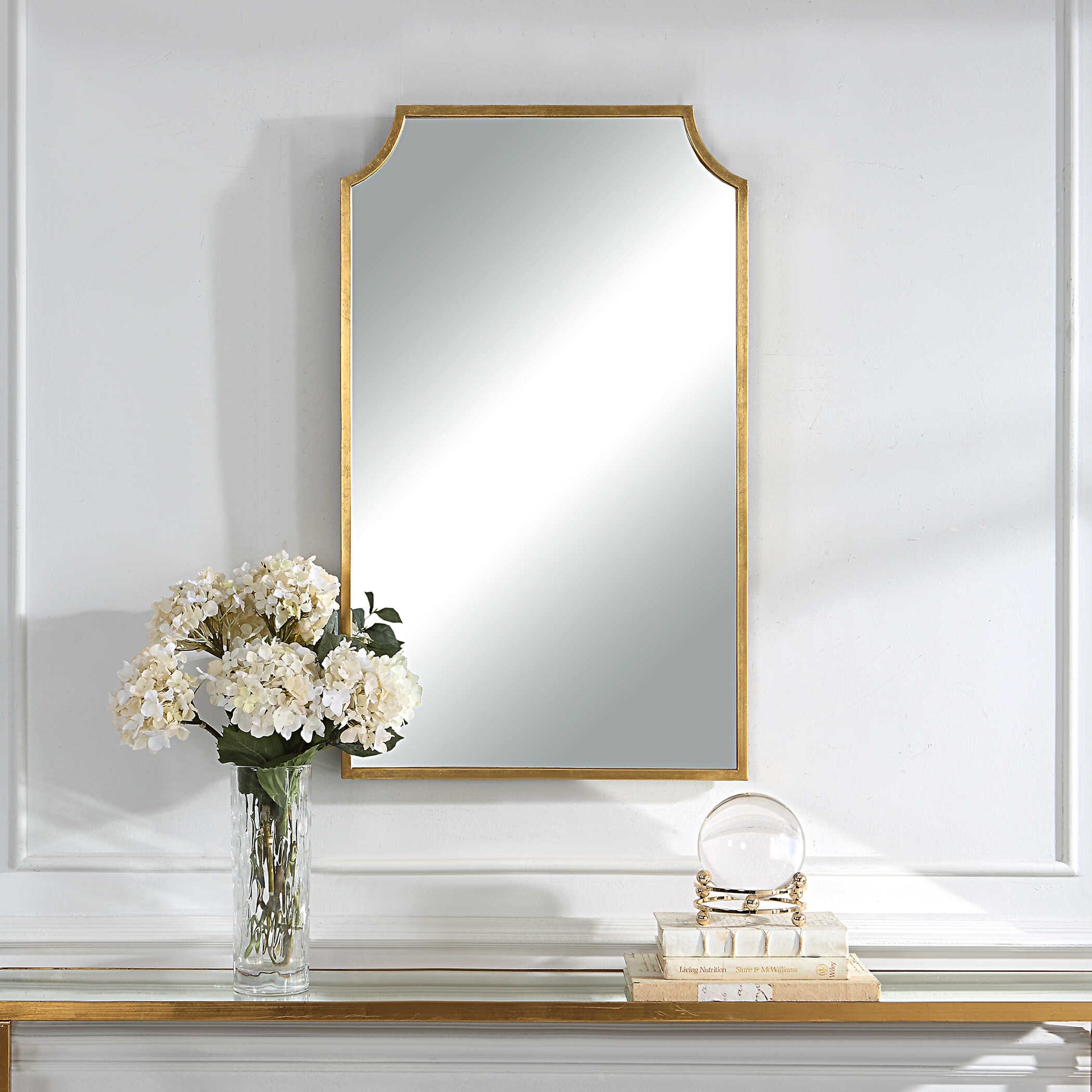 Solene Gold Iron Wall Mirror