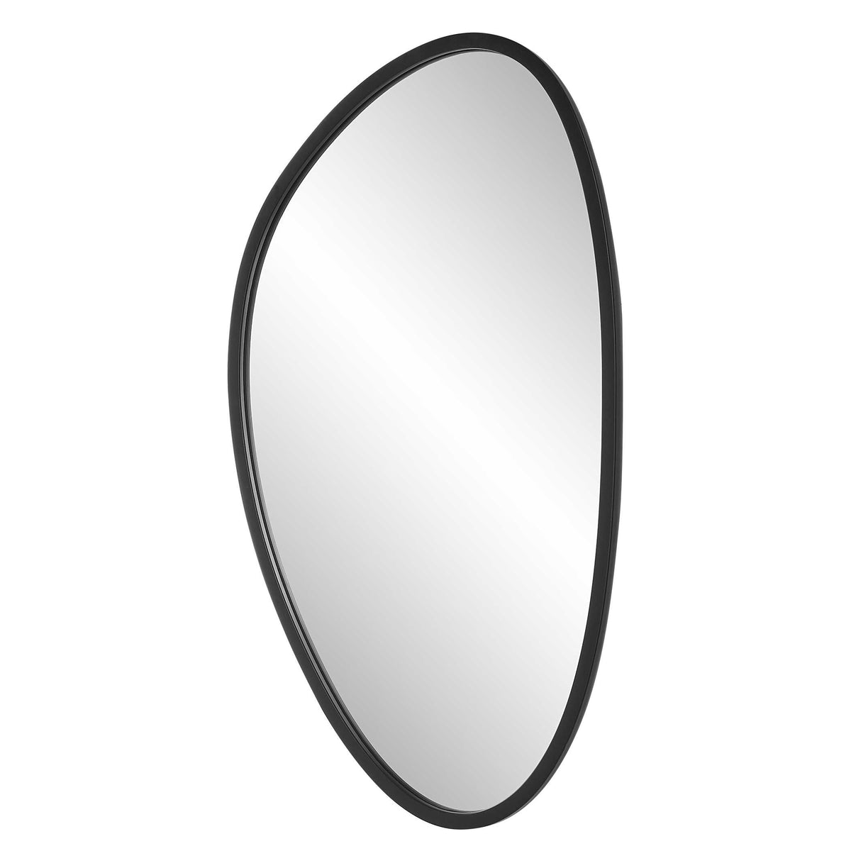 Sirocco Matte Black Wall Mirror