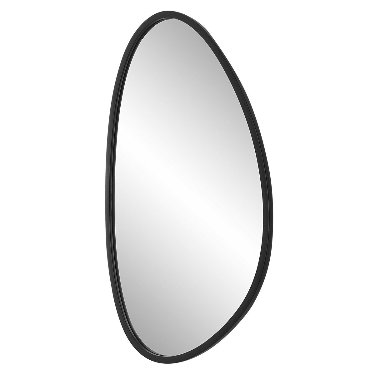 Sirocco Matte Black Wall Mirror