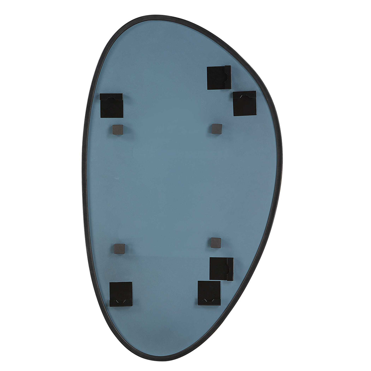 Sirocco Matte Black Wall Mirror