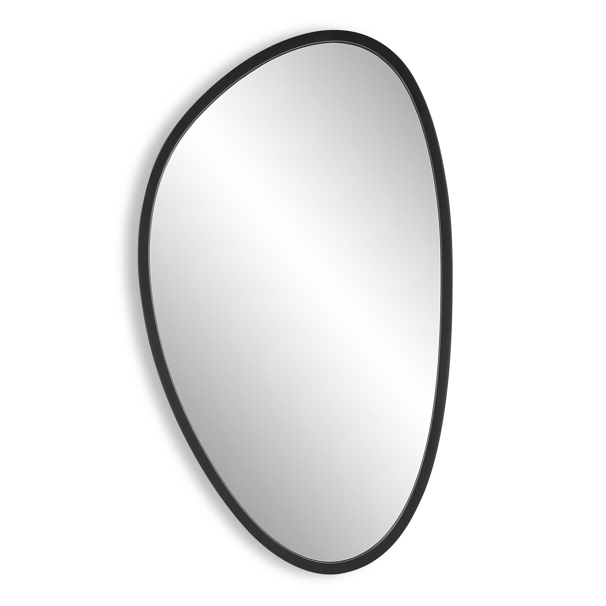 Sirocco Matte Black Wall Mirror
