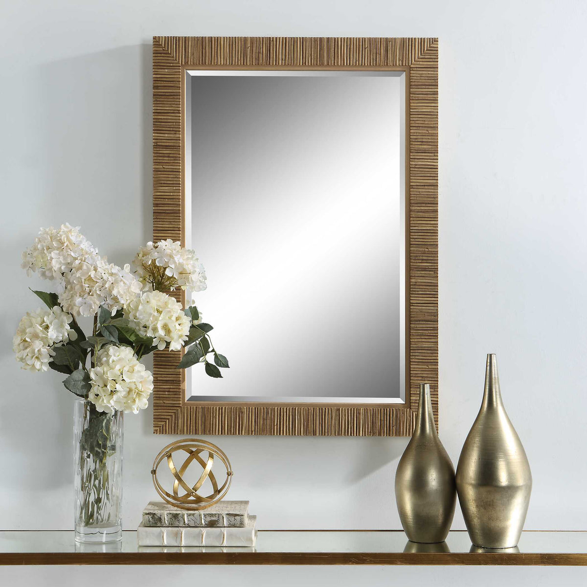 Stellan Round Natural Rattan Wall Mirror