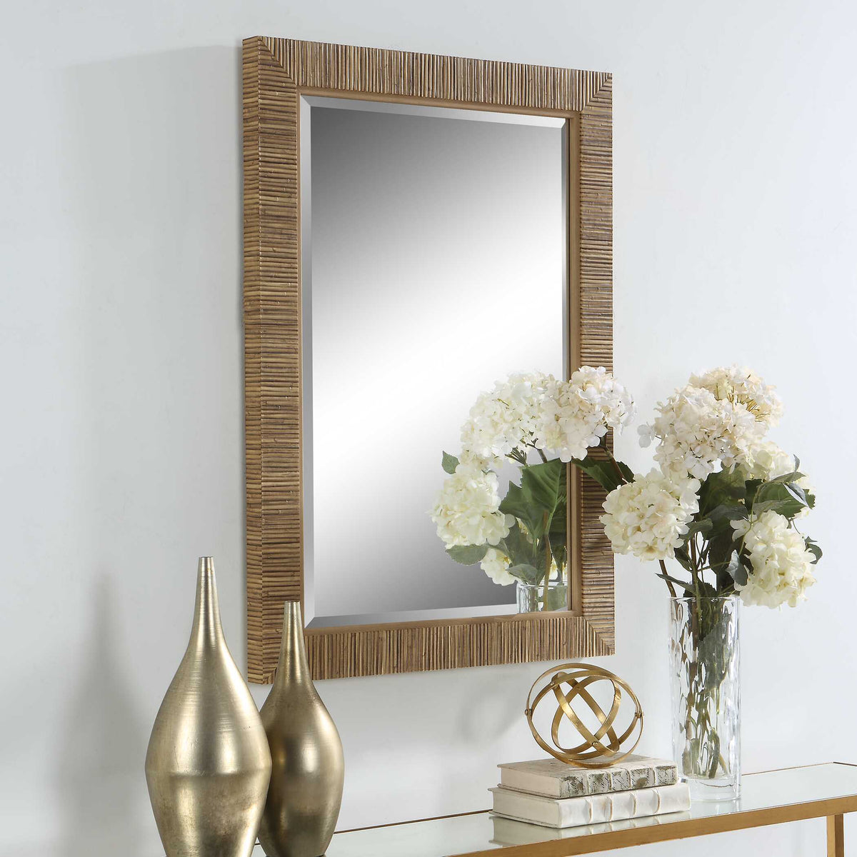 Stellan Round Natural Rattan Wall Mirror