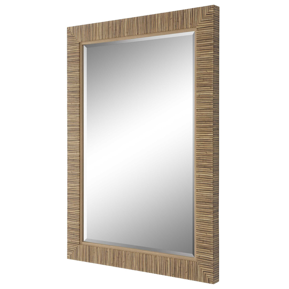 Stellan Round Natural Rattan Wall Mirror