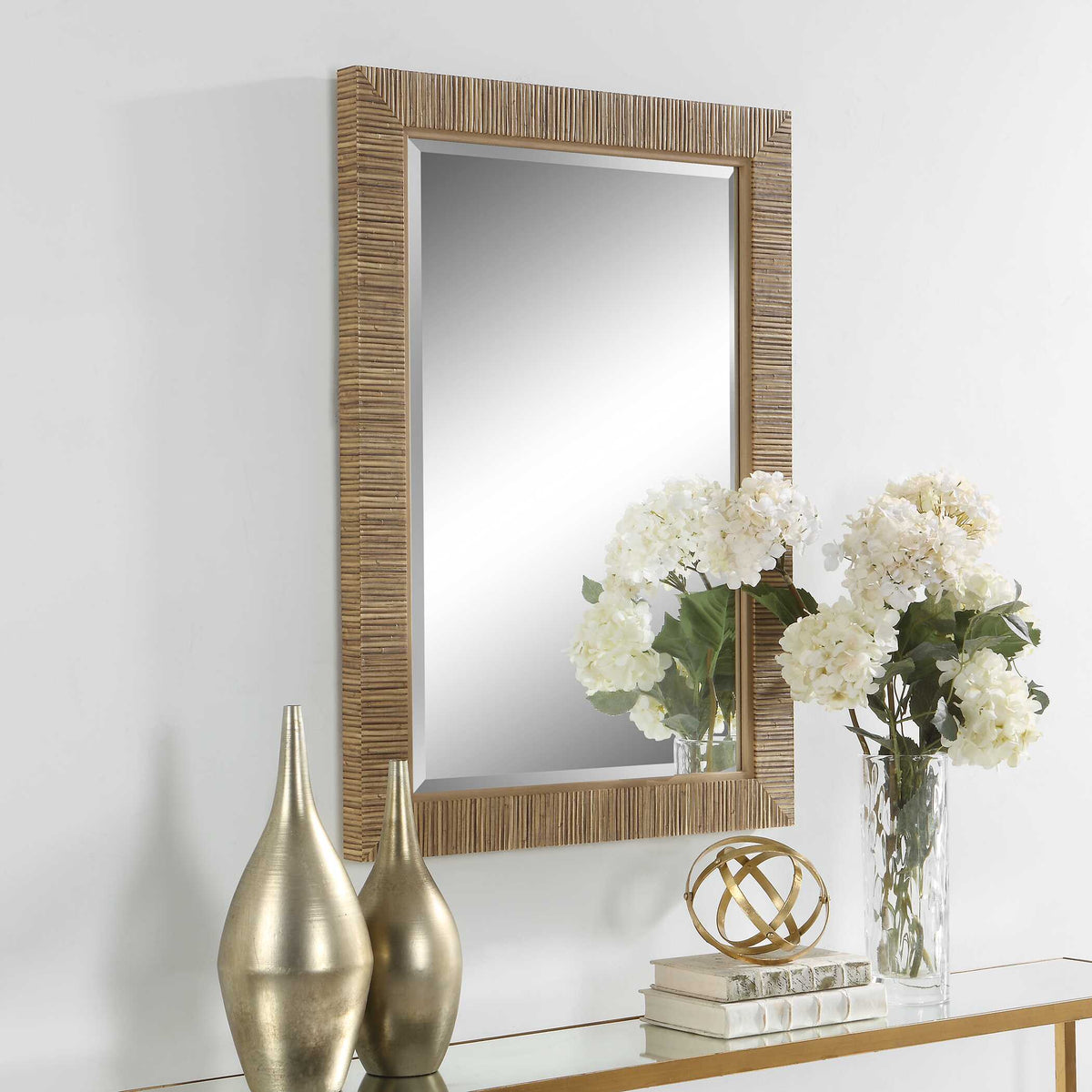 Stellan Round Natural Rattan Wall Mirror