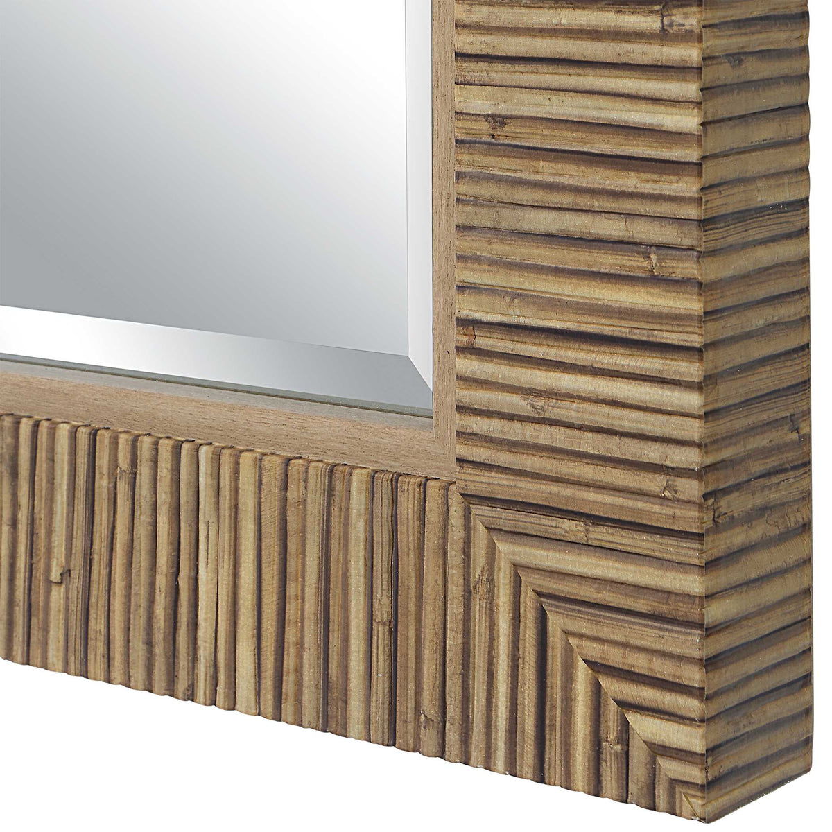 Thackery Round Natural Rattan Wall Mirror
