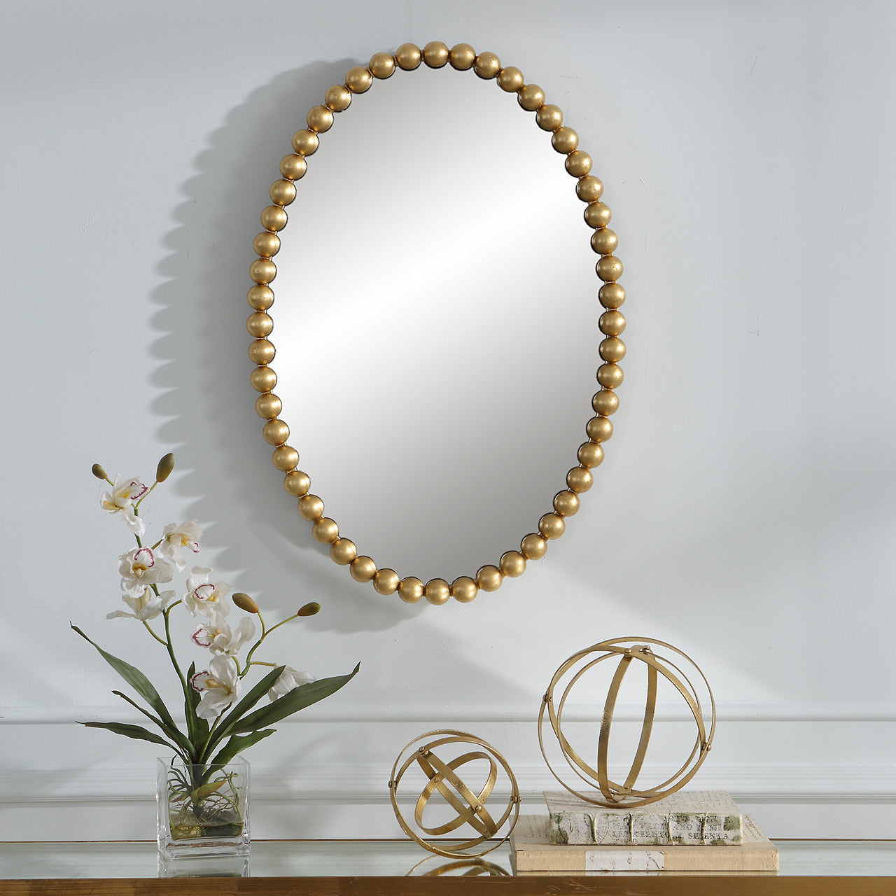 Uttermost Serna Gold Oval Mirror