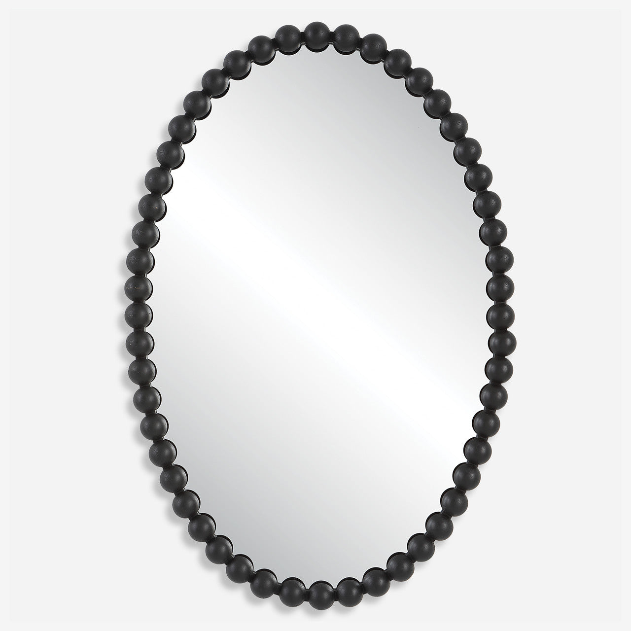 Uttermost Serna Black Oval Mirror
