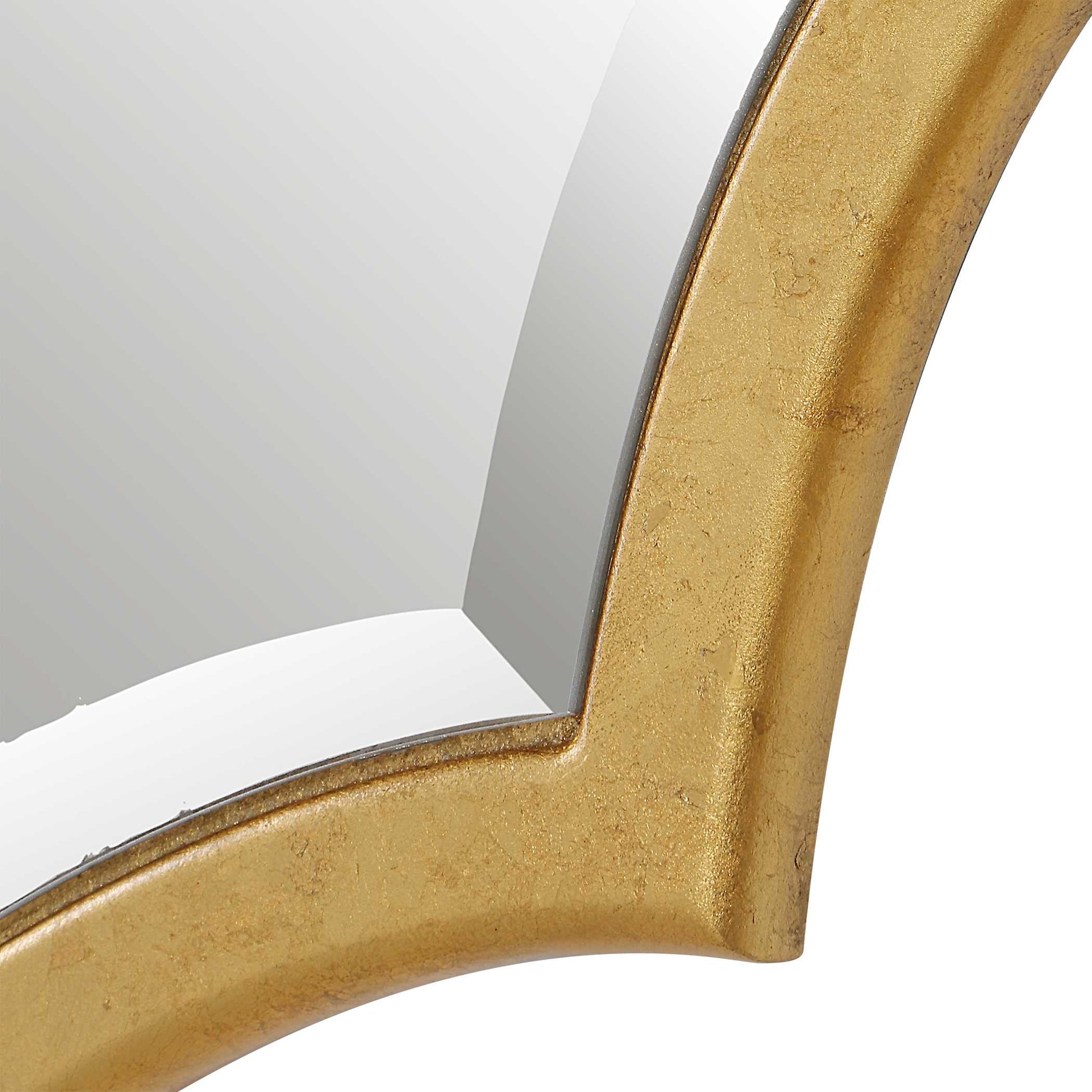 Thessaly Arched Gold Wall Mirror