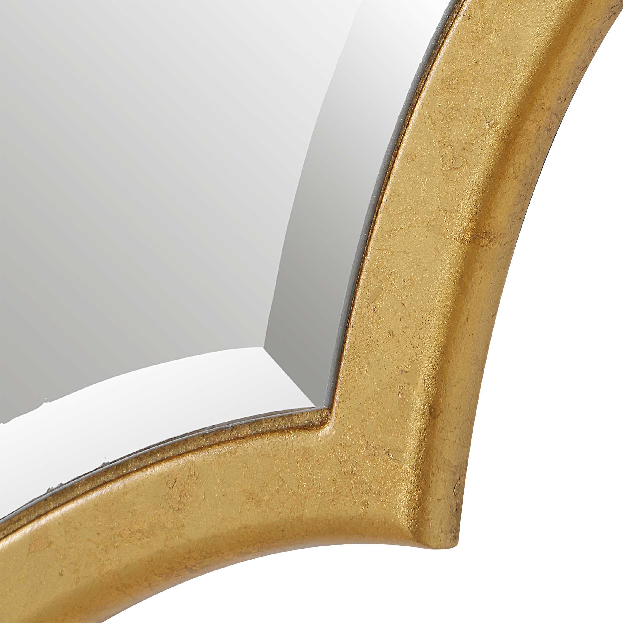 Thessaly Arched Gold Wall Mirror