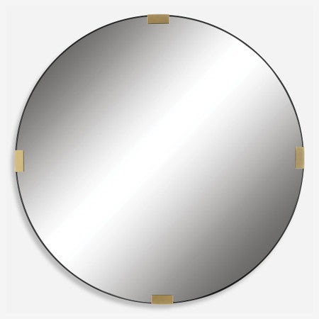 Clip Modern Round Mirror