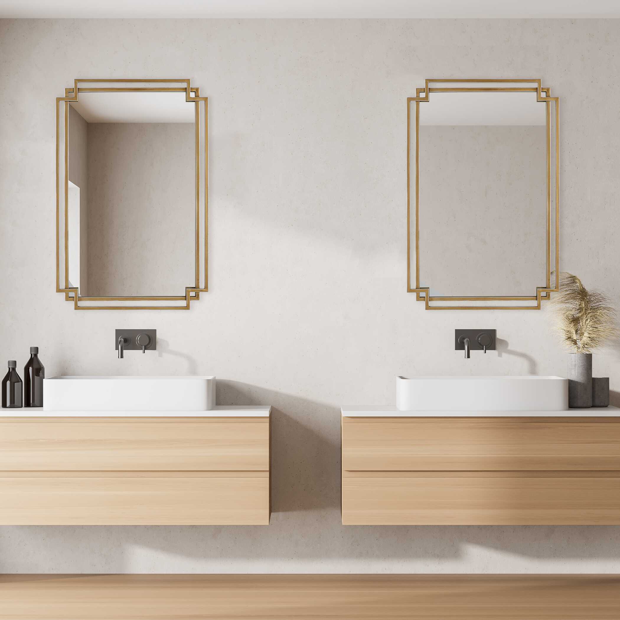 Torvald Gold Iron Wall Mirror