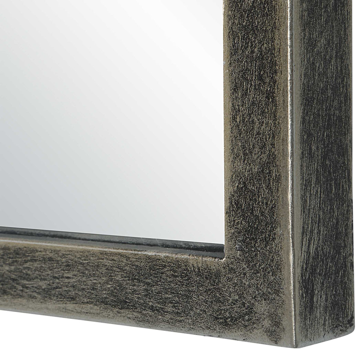 Uverna Arched Gold Iron Wall Mirror
