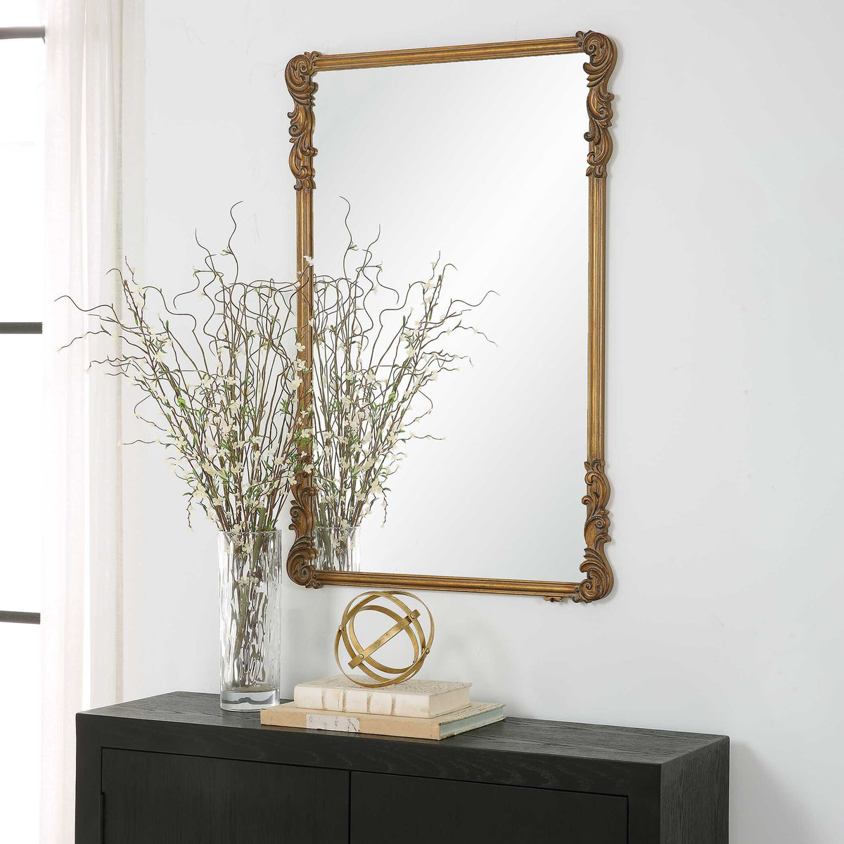 Verity Antique Gold Wall Mirror