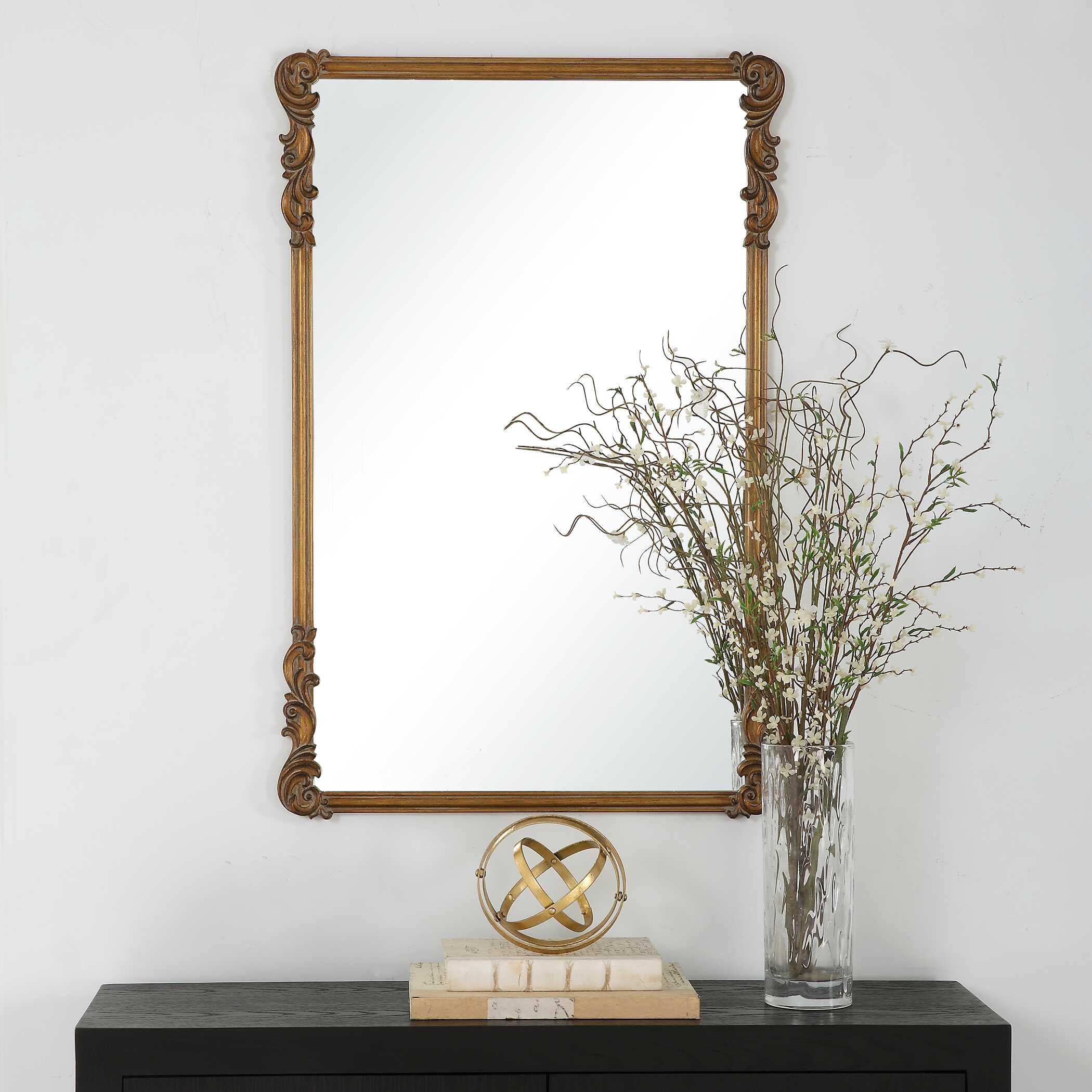 Verity Antique Gold Wall Mirror