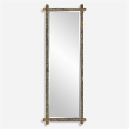Abanu Ribbed Gold Dressing Mirror