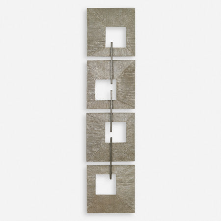Linked Champagne Metal Wall Decor