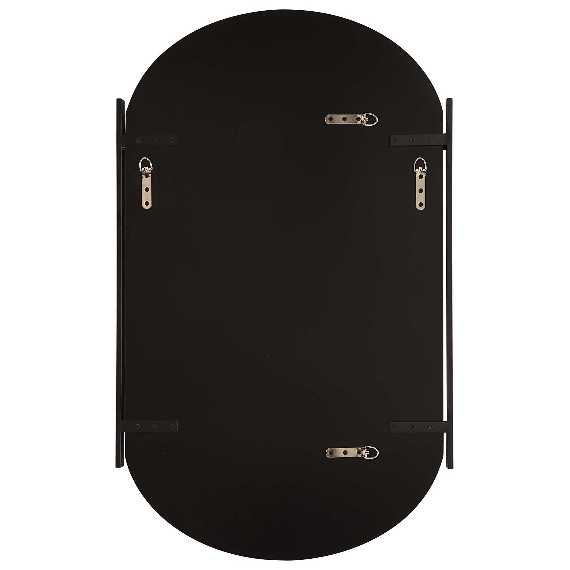 Wrenfield Satin Black Wall Mirror
