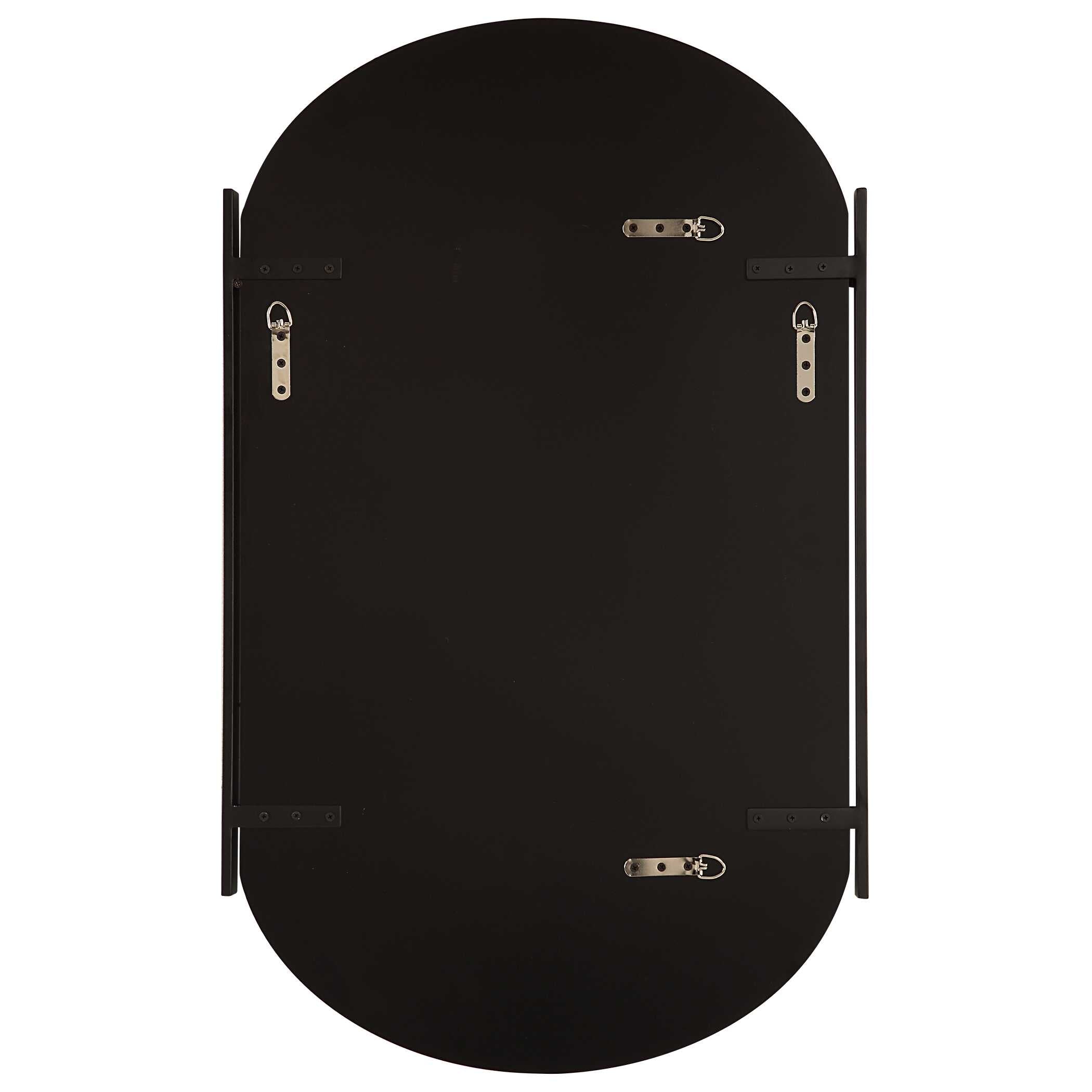 Wrenfield Satin Black Wall Mirror