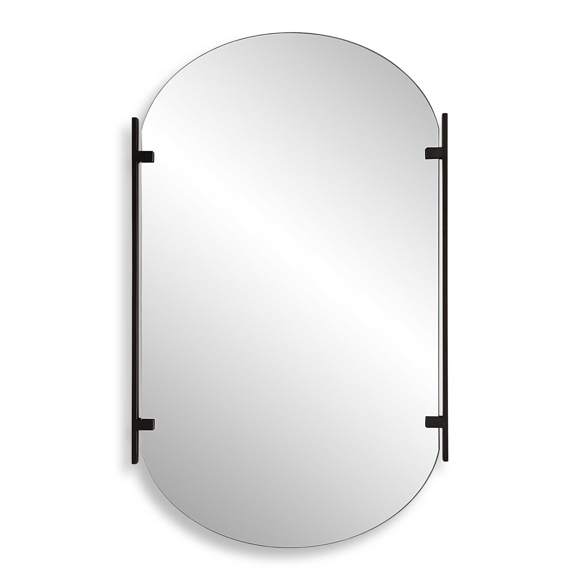 Wrenfield Satin Black Wall Mirror