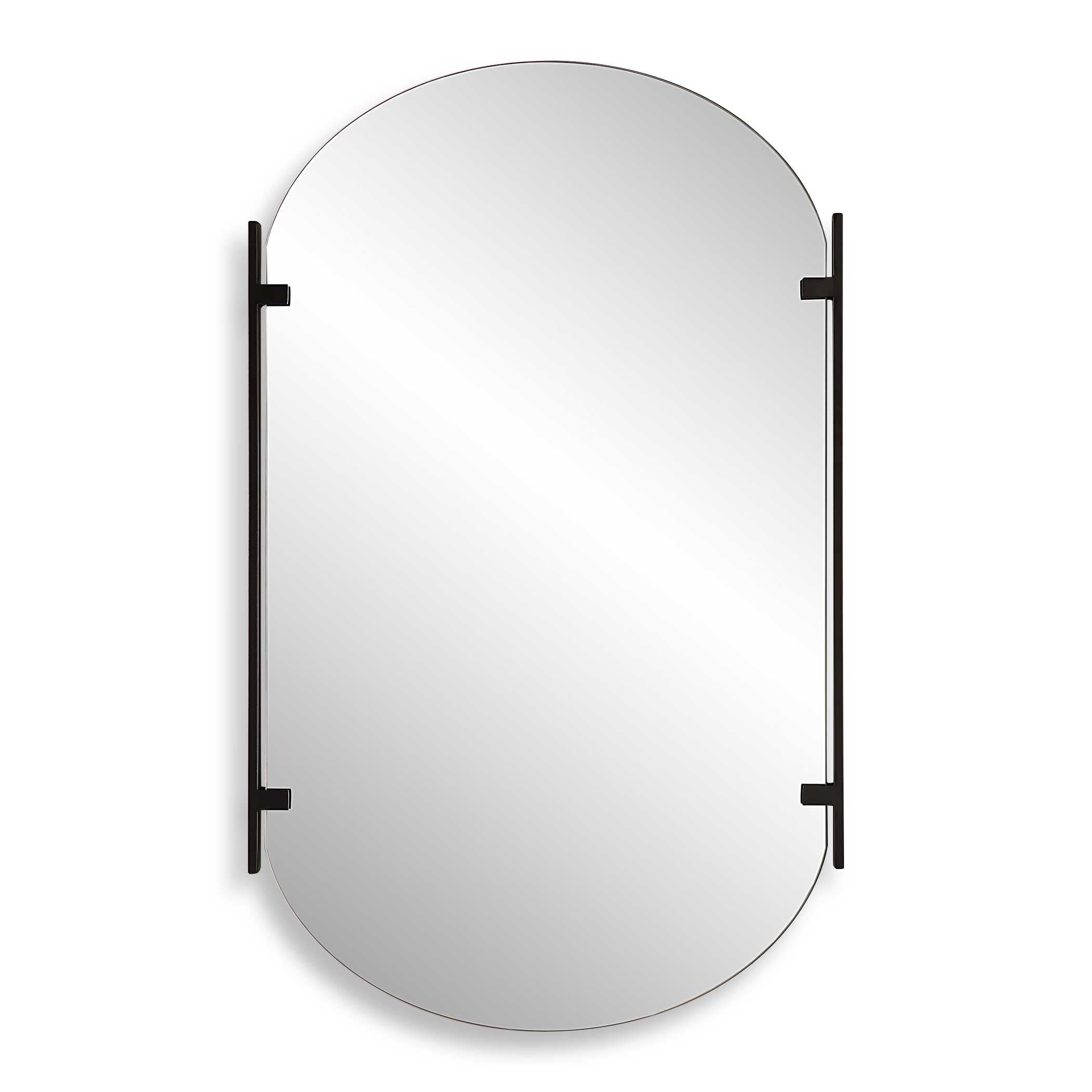 Wrenfield Satin Black Wall Mirror
