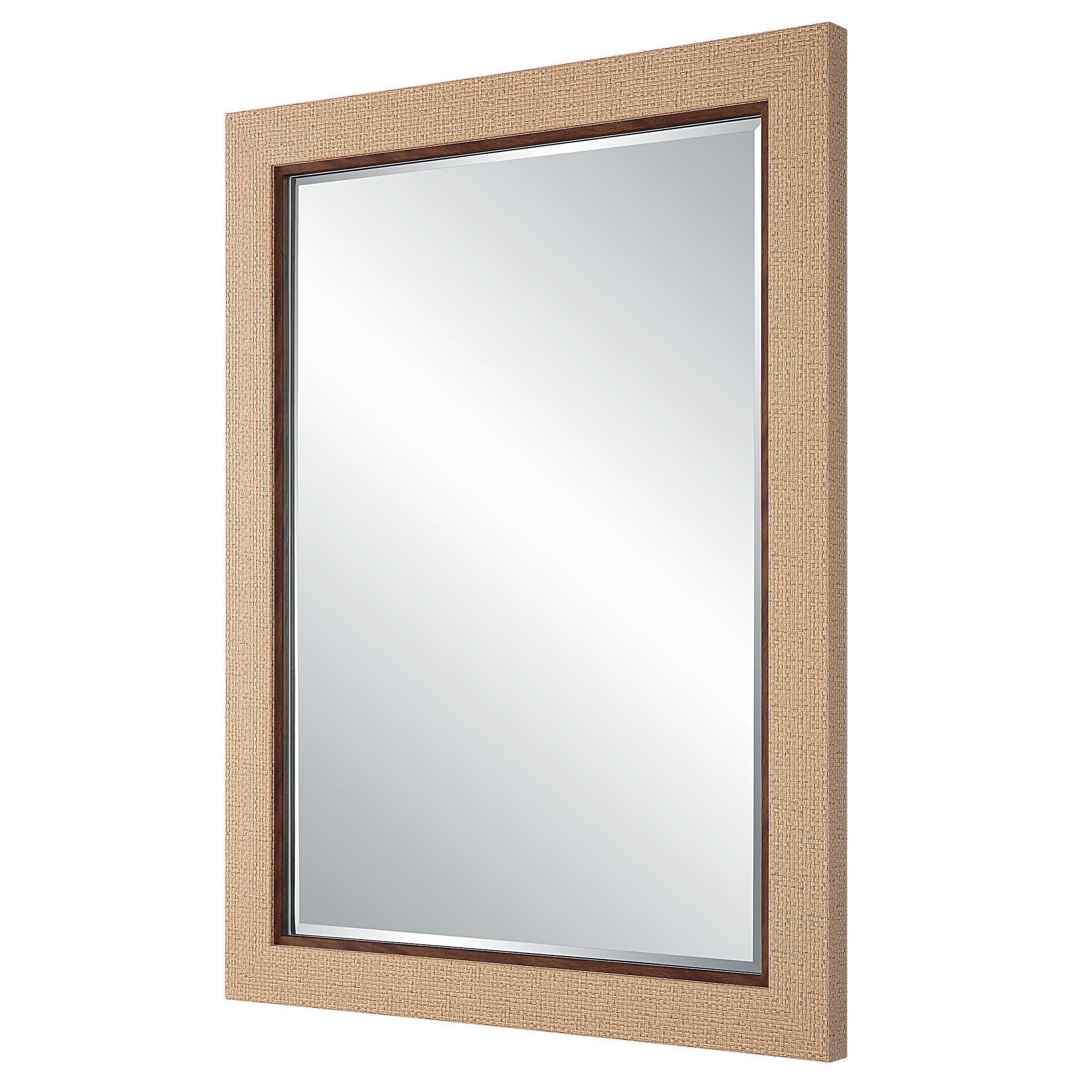 Amaury Round Natural Wall Mirror