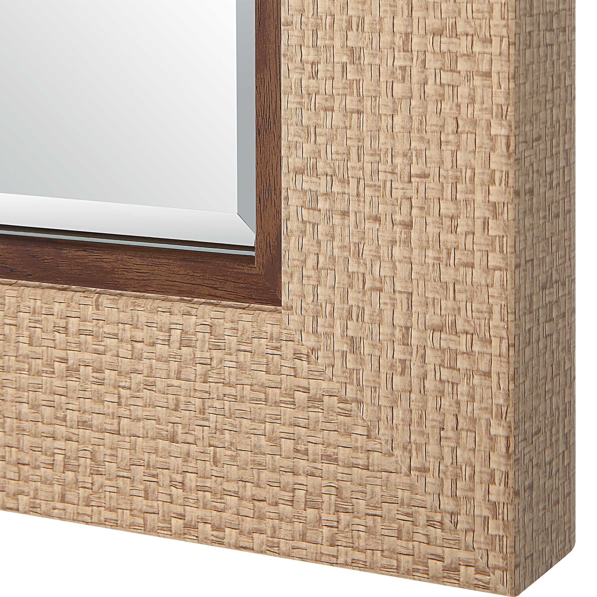 Amaury Round Natural Wall Mirror