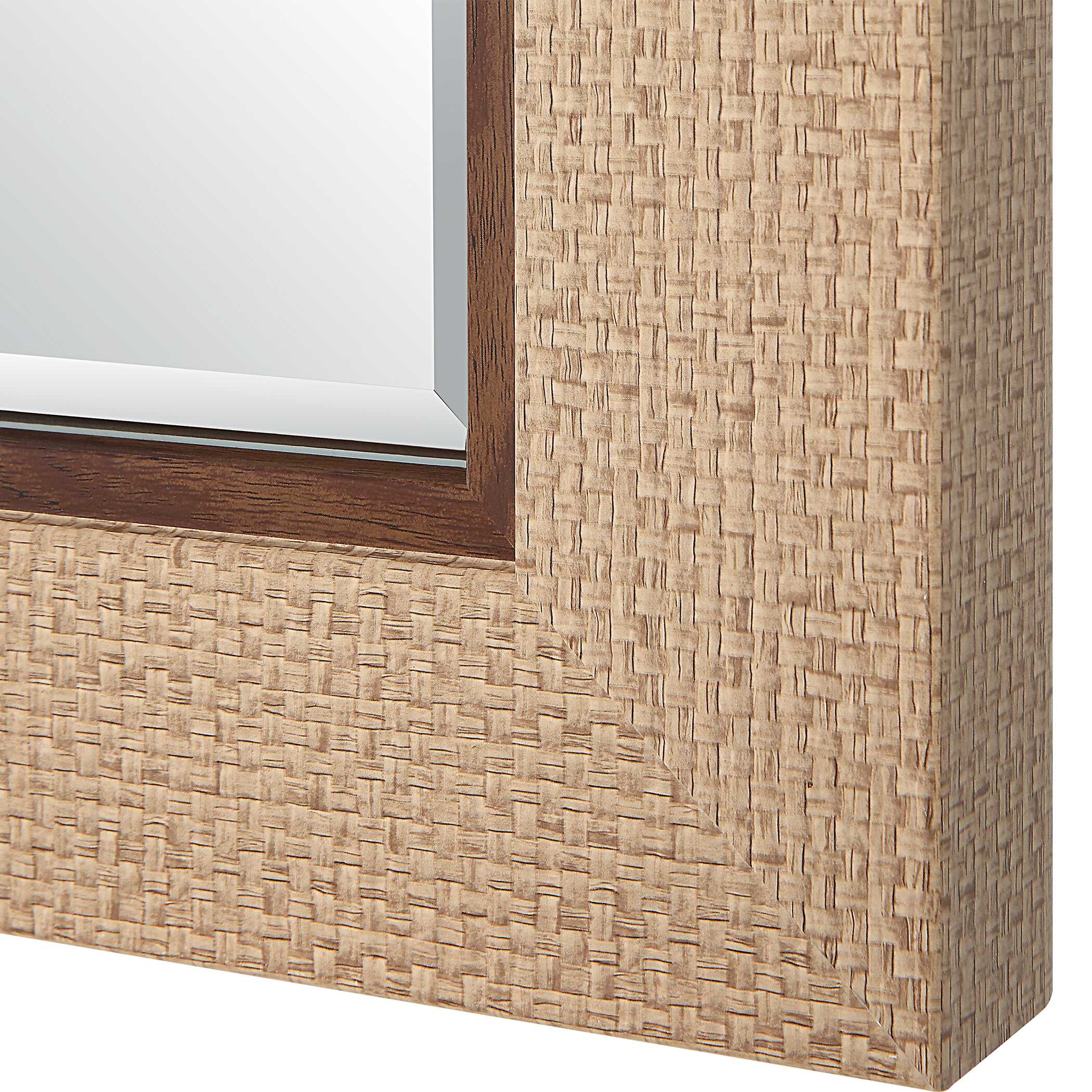 Amaury Round Natural Wall Mirror