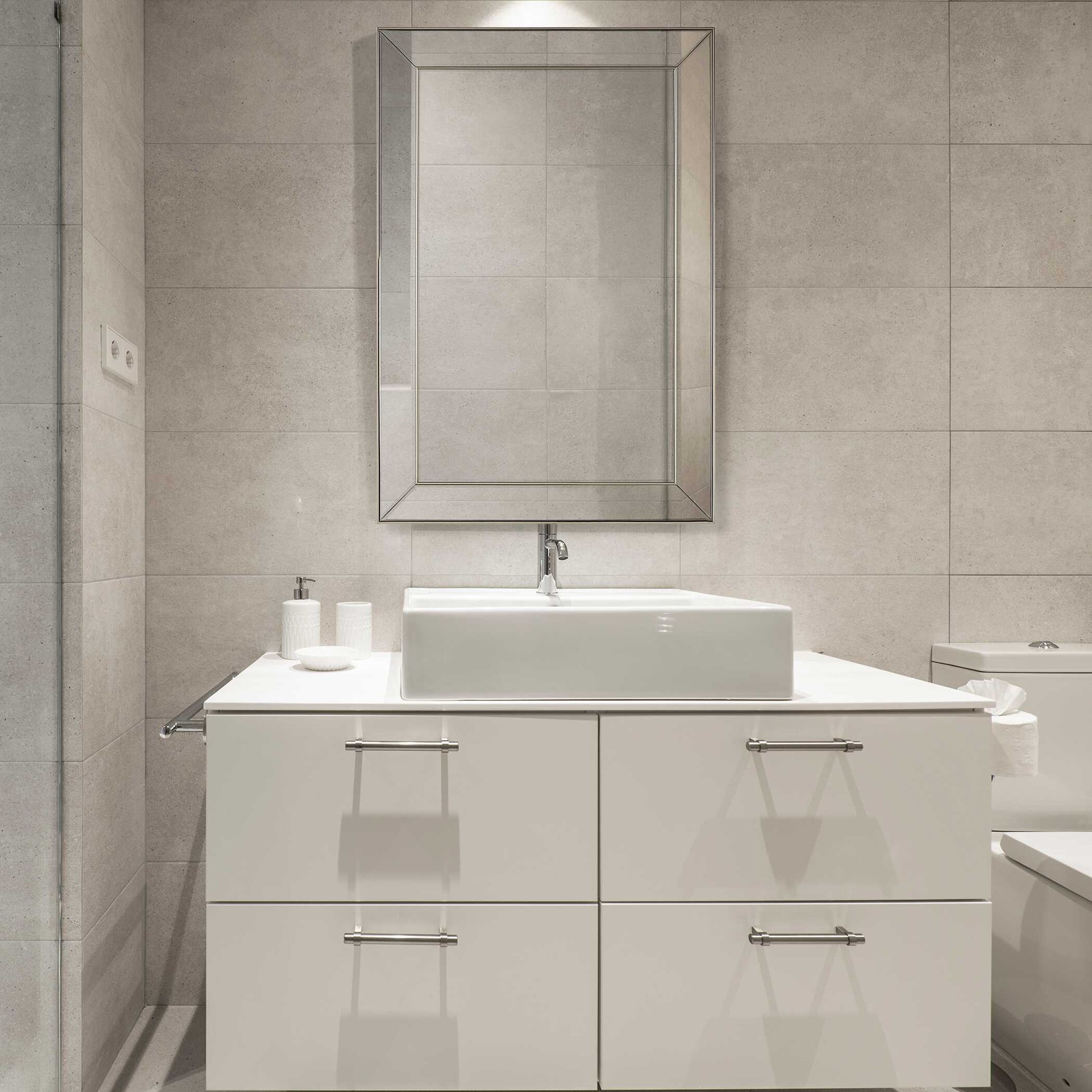 Zerlina Rectangular Nickel Wall Mirror