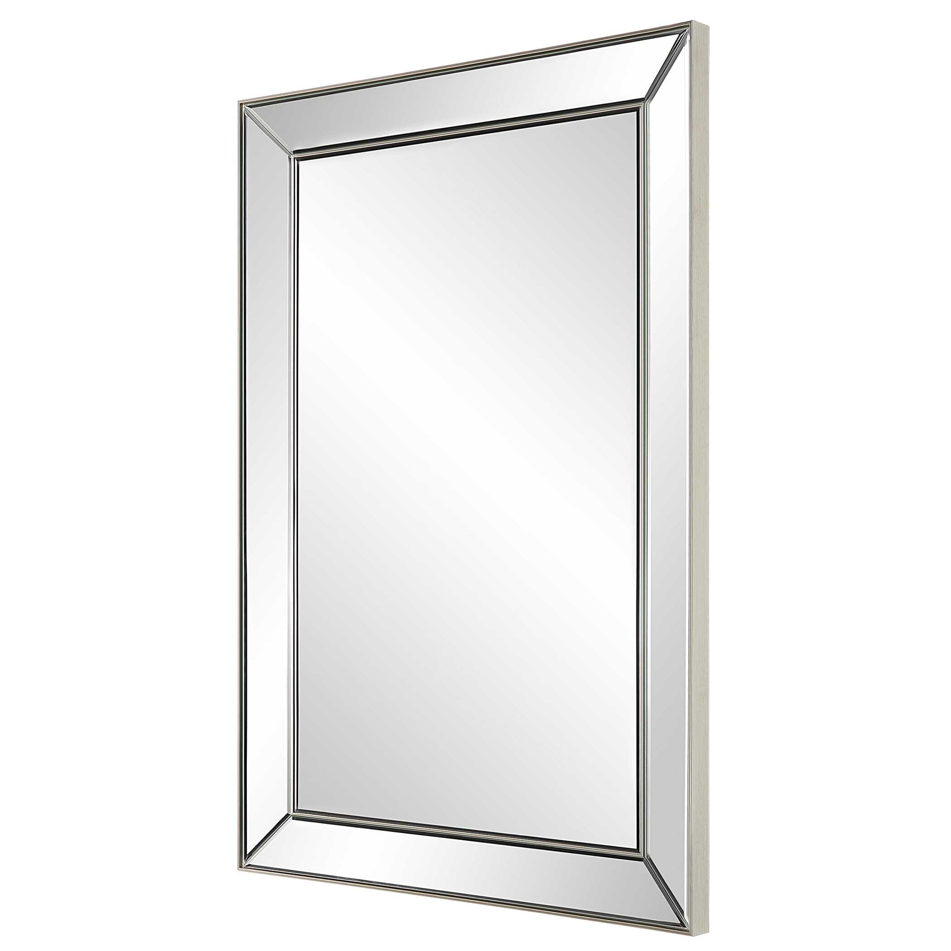 Zerlina Rectangular Nickel Wall Mirror