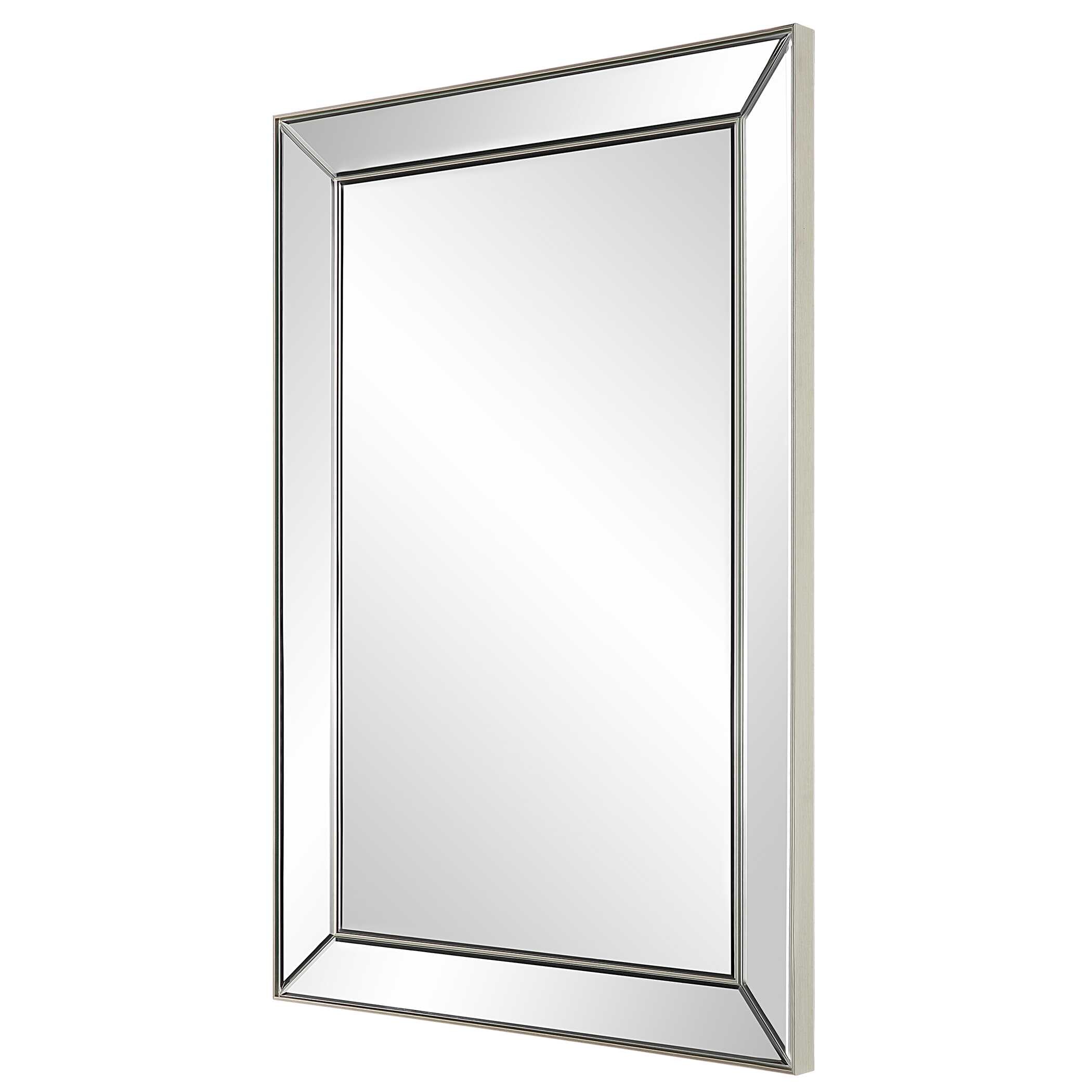 Zerlina Rectangular Nickel Wall Mirror