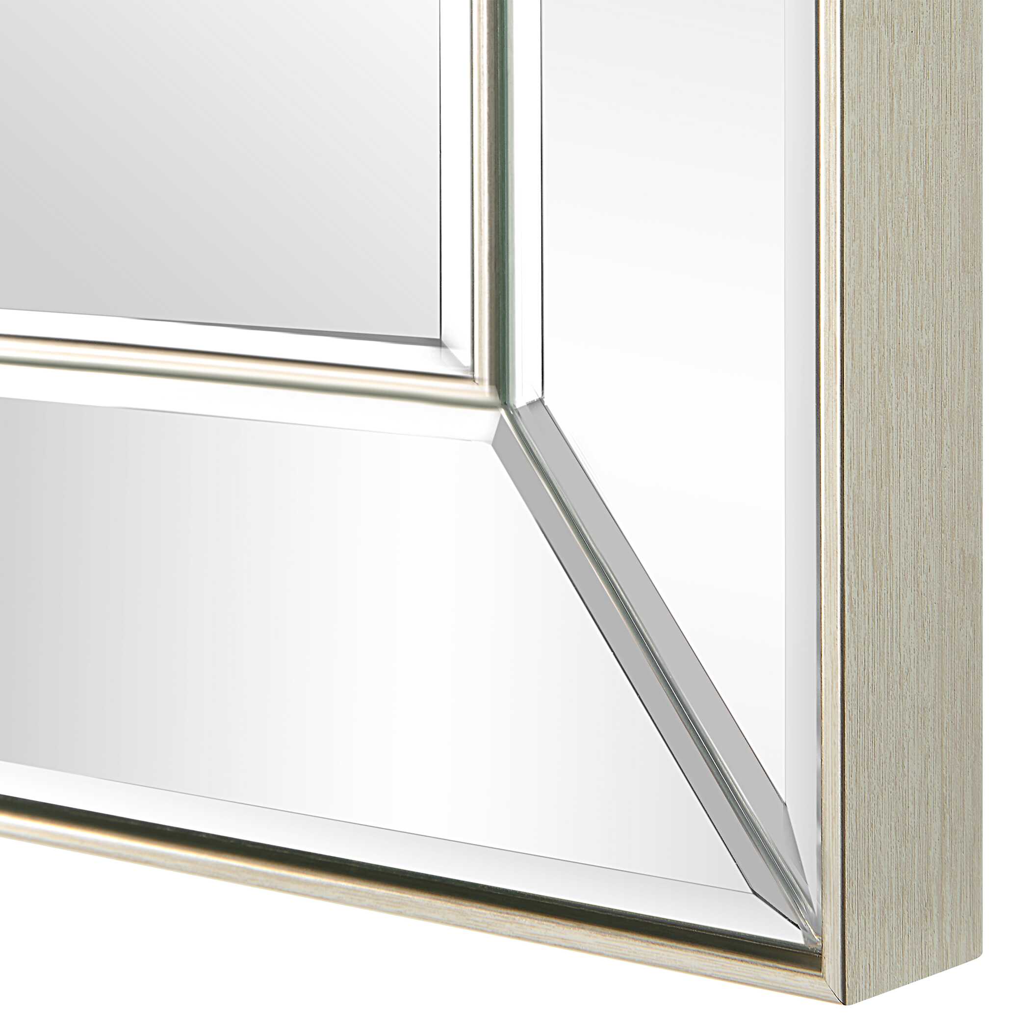 Zerlina Rectangular Nickel Wall Mirror