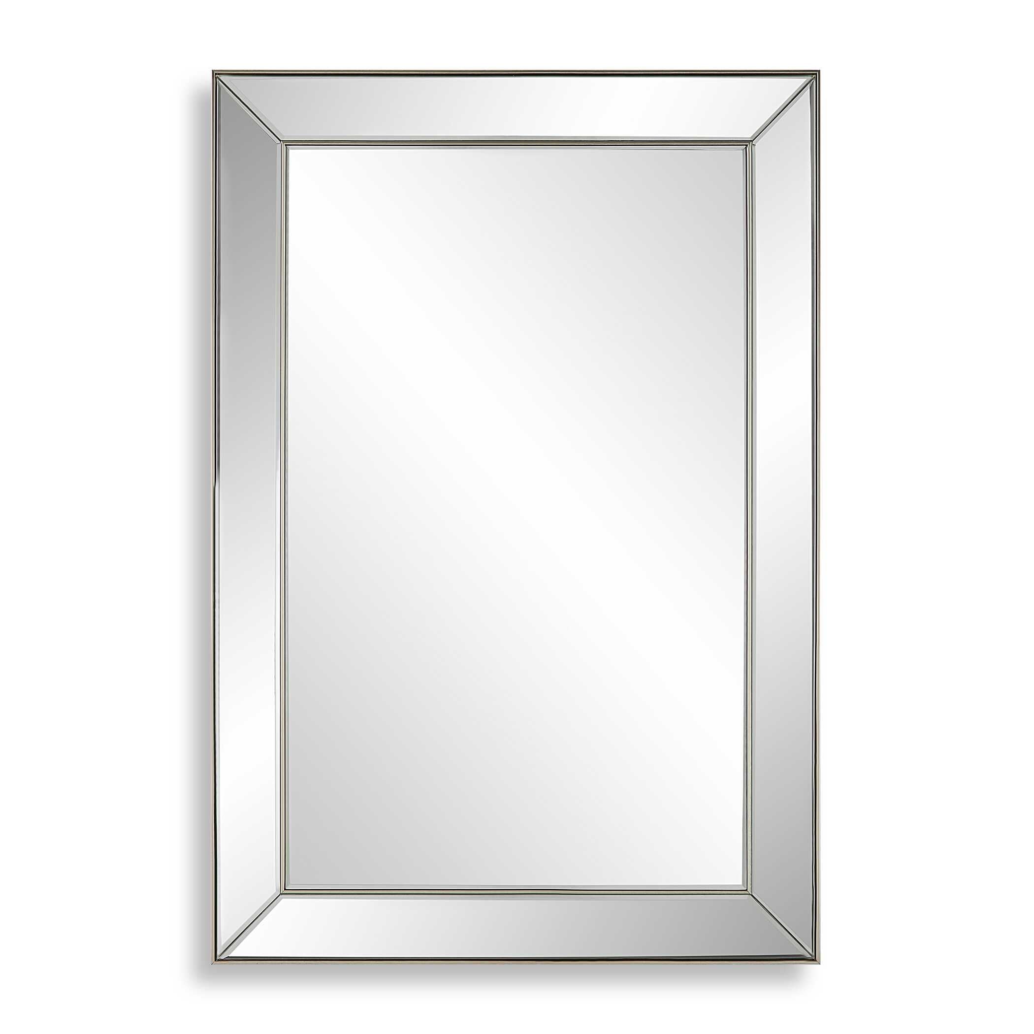 Zerlina Rectangular Nickel Wall Mirror