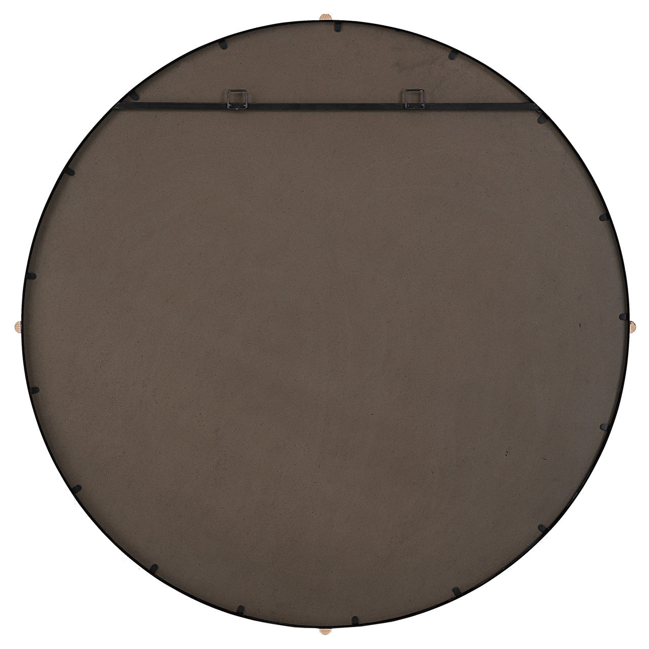 Uttermost Bonded Round Black Mirror