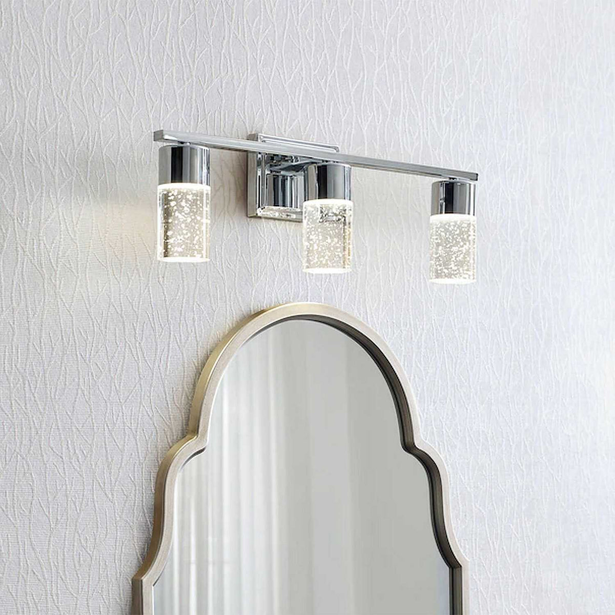 Everly Arched Silver Wall Mirror