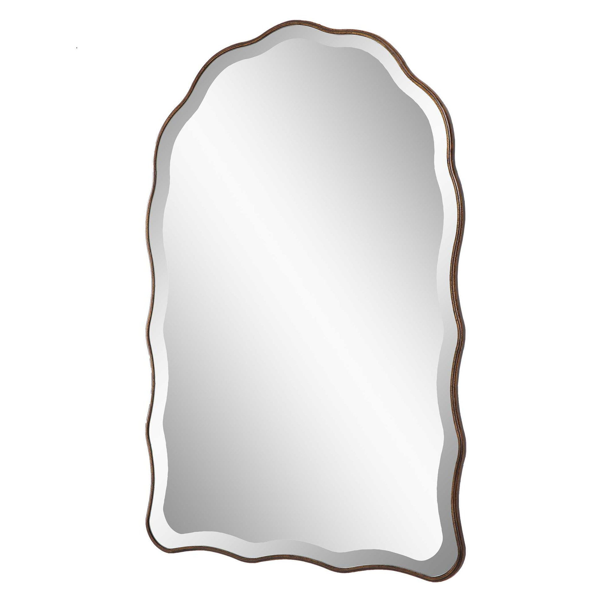 Belvoir Scalloped Bronze Wall Mirror