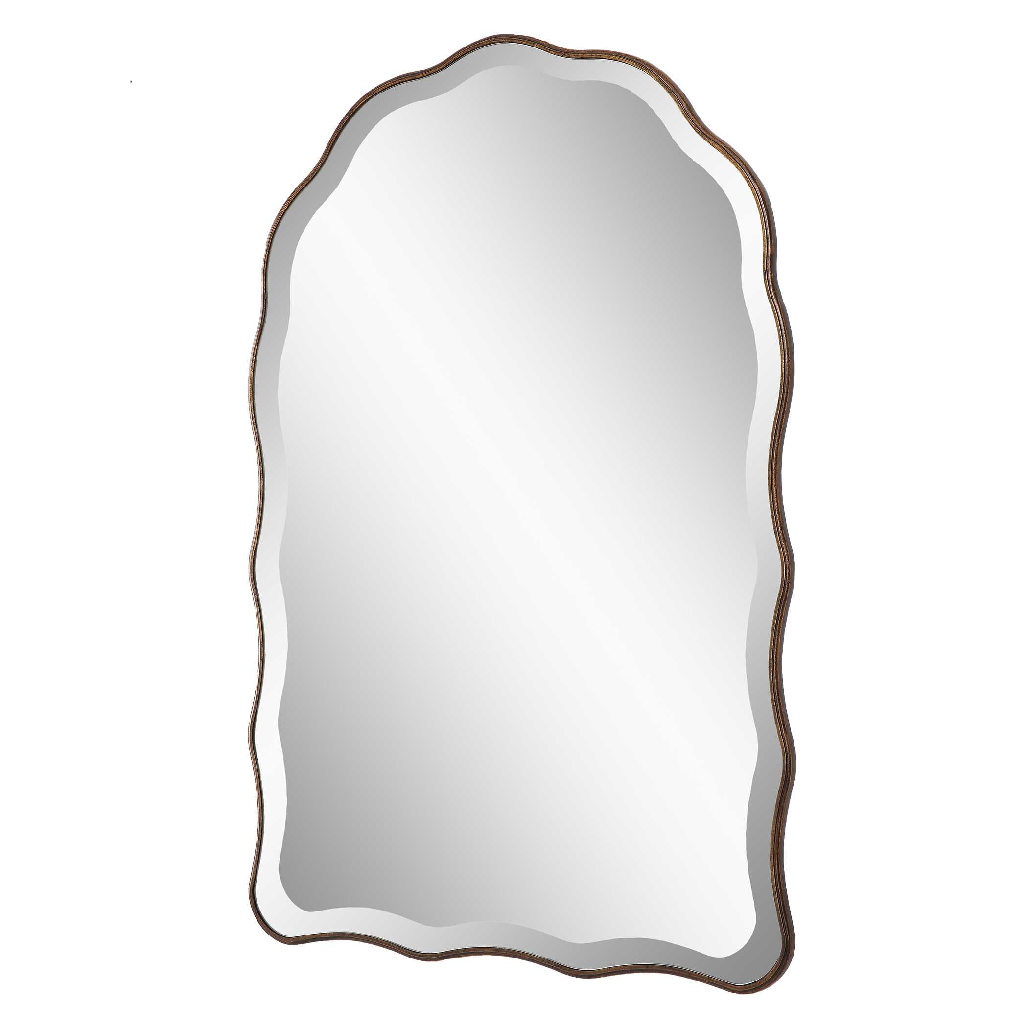 Belvoir Scalloped Bronze Wall Mirror
