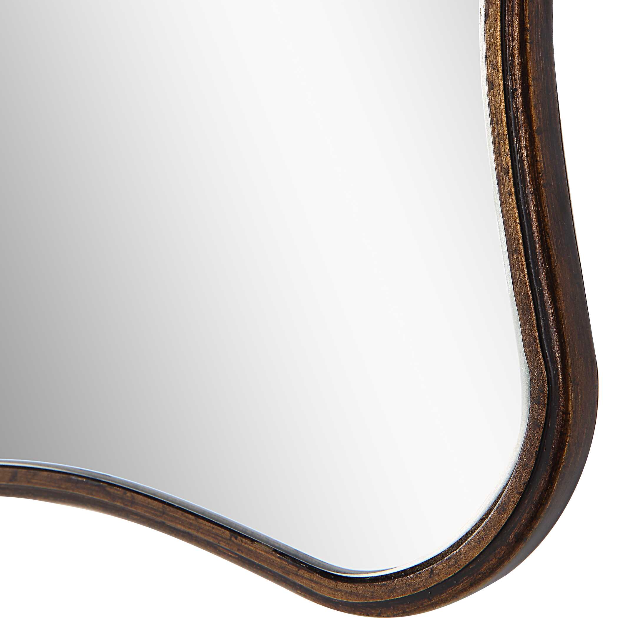 Belvoir Scalloped Bronze Wall Mirror